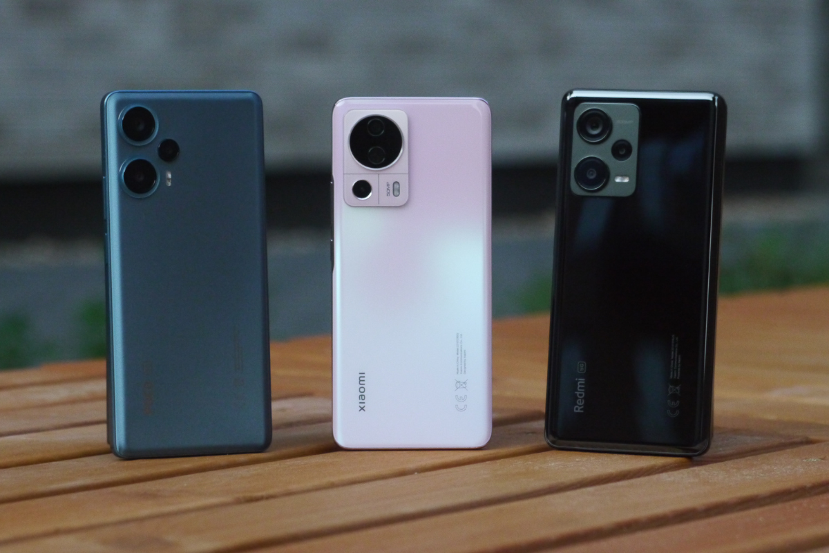 Porownanie POCO F5 5G, Xiaomi 13 Lite 5G i Redmi Note 12 Pro+ 5G