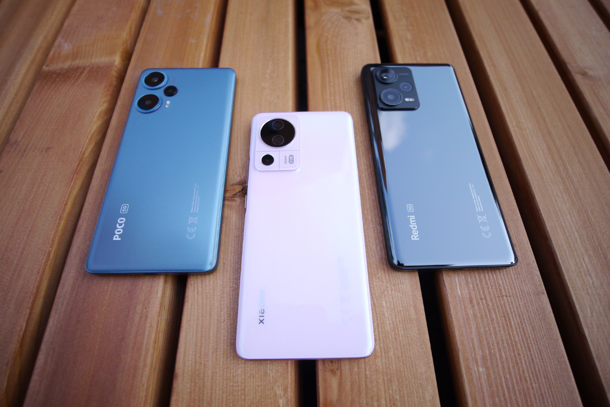 Porownanie POCO F5 5G, Xiaomi 13 Lite 5G i Redmi Note 12 Pro+ 5G