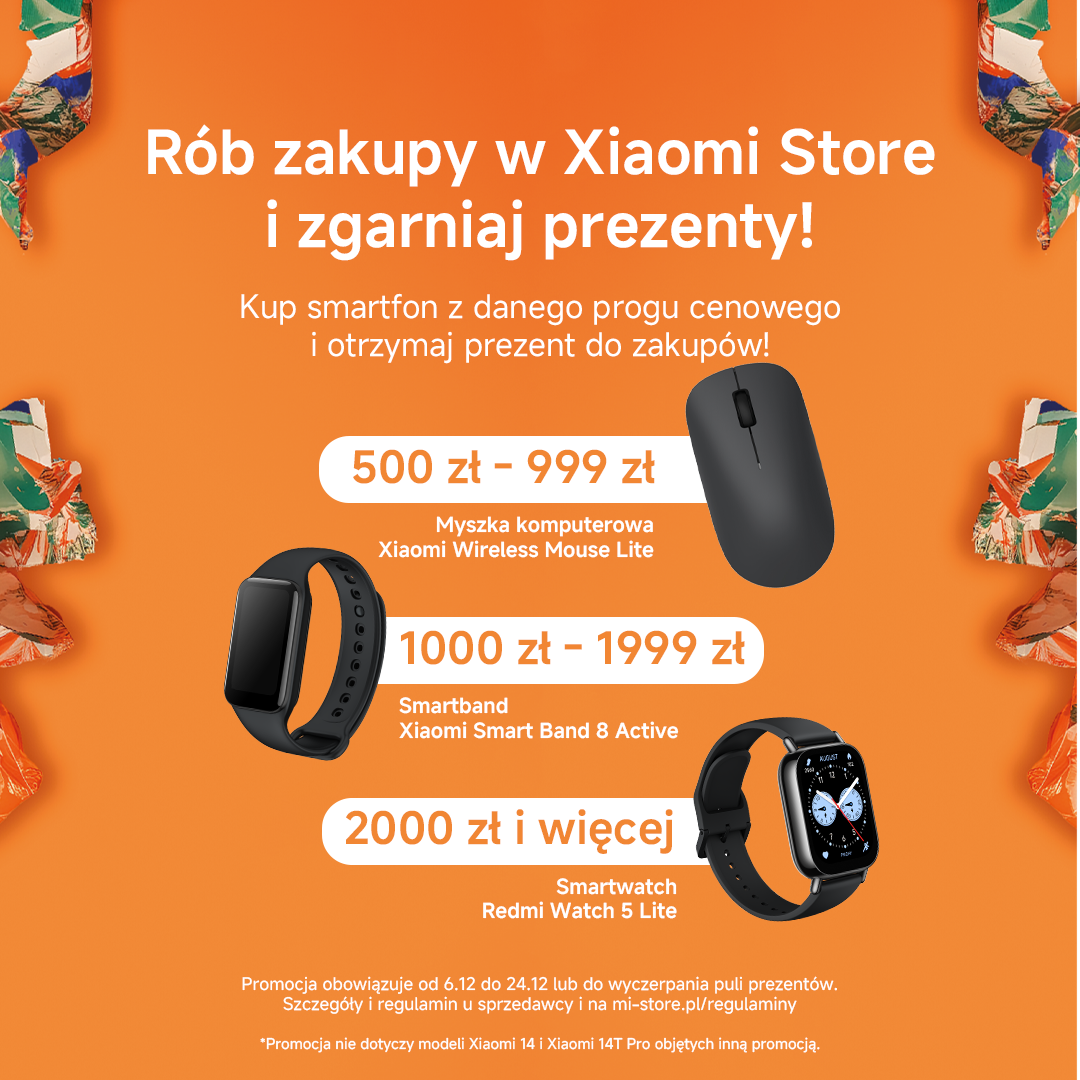 Świąteczne promocje w Xiaomi Store i Mi-Store.pl – Twoja okazja na wyjątkowe prezenty!