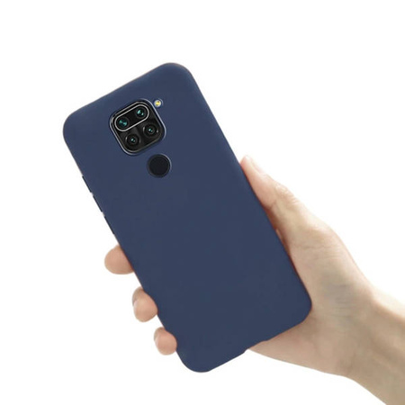 Etui Silikonowe Ochronne Xiaomi Redmi Note 9 Niebieski Ciemny Granat