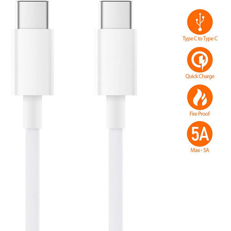 Kabel Mi USB Type C to Type C Cable 150cm White PD 100W