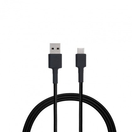 Kabel z Szybkim Ładowaniem 27W Mi USB Type-C Braided Cable 100 cm Black