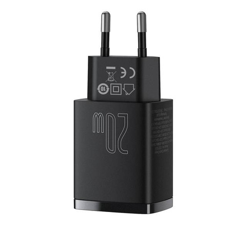 Phone Charger Baseus Compact USB+Type-C 20W Black
