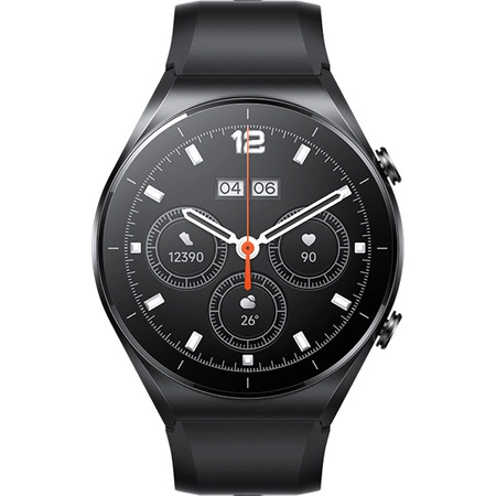 Xiaomi Watch S1 зі шкіряним чорним ремінцем