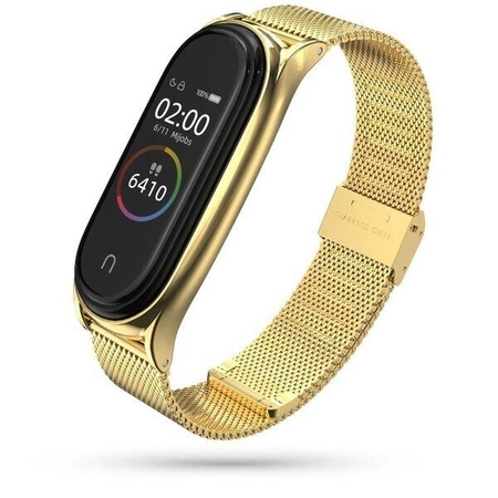 Браслет Сталевий браслет Xiaomi MiJobs Mi Band 5 / Mi Band 6 / 6 NFC Gold