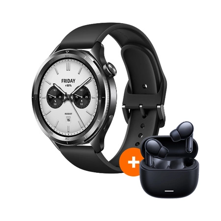 Smartwatch Xiaomi Watch S4 Black + Redmi Buds 6 Lite 