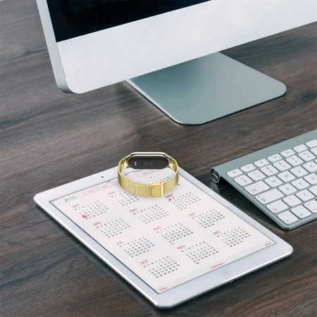 Tech-Protect Milaneseband steel bracelet for Xiaomi Mi Band 8 Gold