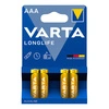LR03 Batteries 4pcs Varta Longlife AAA