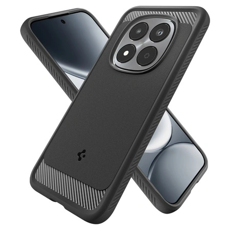 Etui ochronne Rugged Armor Spigen Matte Black Redmi Note 15 Pro 5G
