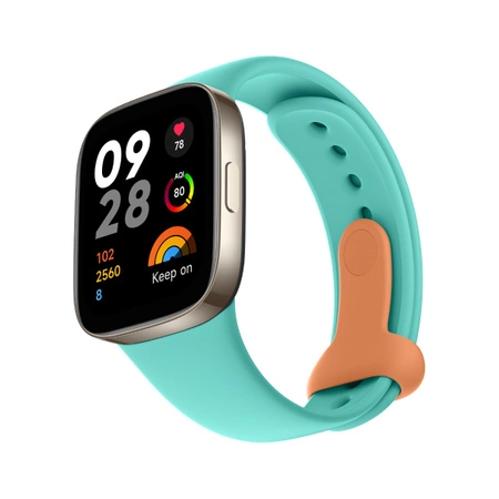 Pasek do Redmi Watch 3 Silicone Strap Aqua Blue