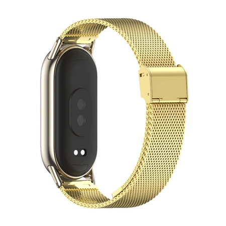 Tech-Protect Milaneseband steel bracelet for Xiaomi Mi Band 8 / 9 Gold