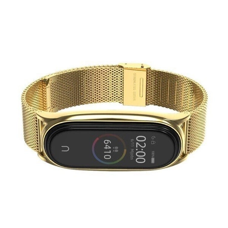 Браслет Сталевий браслет Xiaomi MiJobs Mi Band 5 / Mi Band 6 / 6 NFC Gold