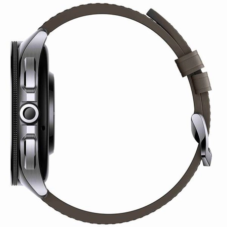 Zegarek Smartwatch Xiaomi Watch 2 Pro Srebrny z paskiem skórzanym