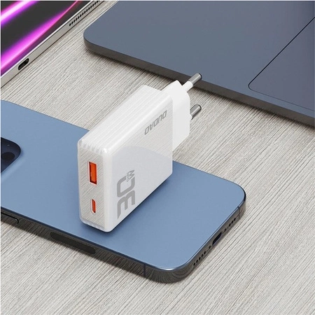 Зарядний пристрій GaN DUDAO USB-A + Type-C потужністю 30 Вт