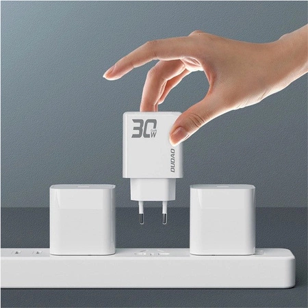 Зарядний пристрій GaN DUDAO USB-A + Type-C потужністю 30 Вт