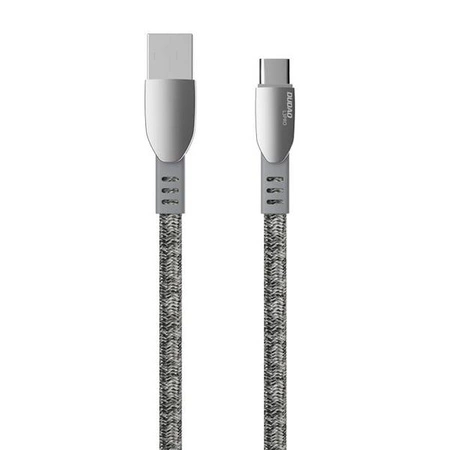 Cable with Fast Charging to 25W USB Type-C Braided Dudao 100 cm Gray