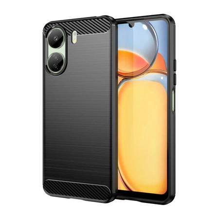 Carbon TPU Protective Case for Xiaomi Redmi 13C / POCO C65 Black