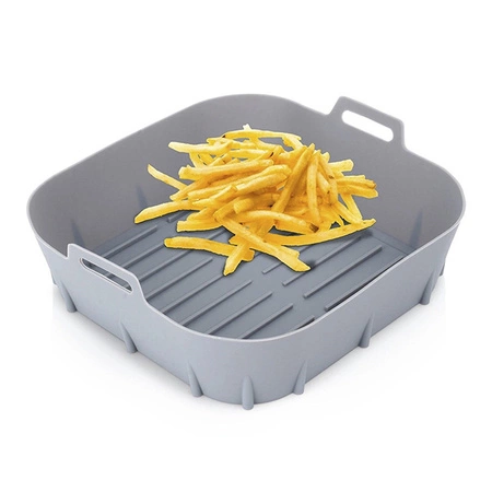Silicone insert for Air Fryer 22x22x7cm gray