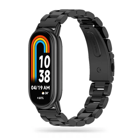 Tech-Protect Stainless Steel Band for Xiaomi Mi Band 8 / 9 Black