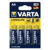 LR6 Batteries 4pcs Varta Longlife Power AA