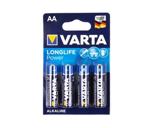 Batteries LR6 4pcs Varta Longlife Power 1.5V MN1500 AA B4