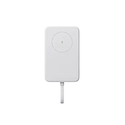 Магнітний портативний зарядний пристрій Xiaomi 33W 10000mAh білого кольору з індуктивним зарядним пристроєм та кабелем