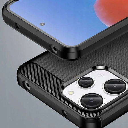 Carbon TPU Protective Case for Xiaomi Redmi 12 Black