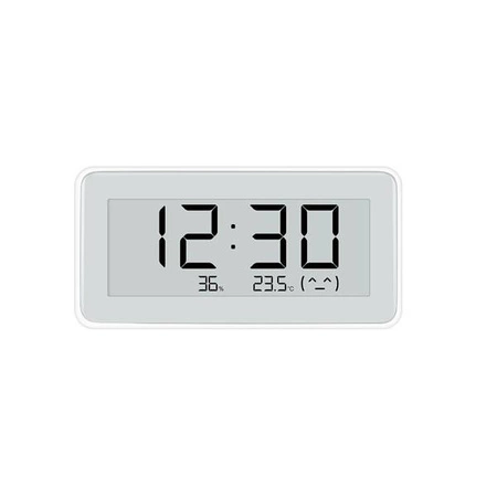 Zestaw Zegar z Czujnikiem Temperatury i Wilgotności Xiaomi Mi Temperature and Humidity Monitor Clock Pro + 2x Baterie CR2032