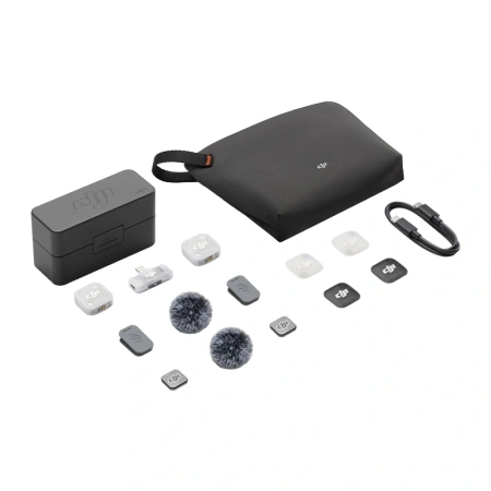 System mikrofonów bezprzewodowych DJI Mic Mini 2 (2 TX + 1 Mobile RX + Etui ładujące)