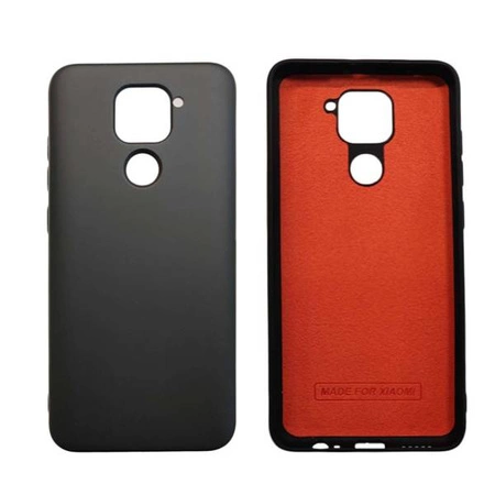 Czarne Etui Silikonowe Ochronne Xiaomi Redmi Note 9 