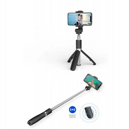 Tech-Protect L01S Wirlless Selfie stick Tripod Black