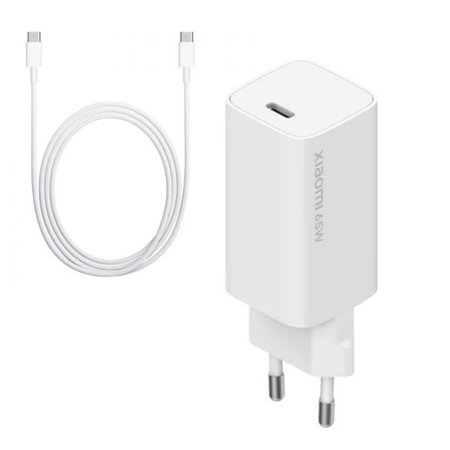 Xiaomi Fast Charger 65W GaN + USB Type-C PD 3.0 cable