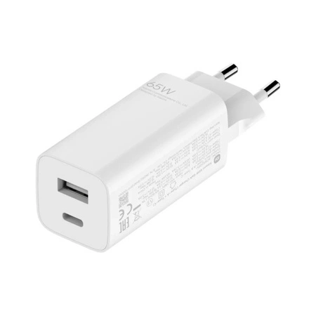 Xiaomi Mi 65W GaN Charger with Fast Charging 2 Ports (Type-A + Type-C) + Type-C Cable 1m