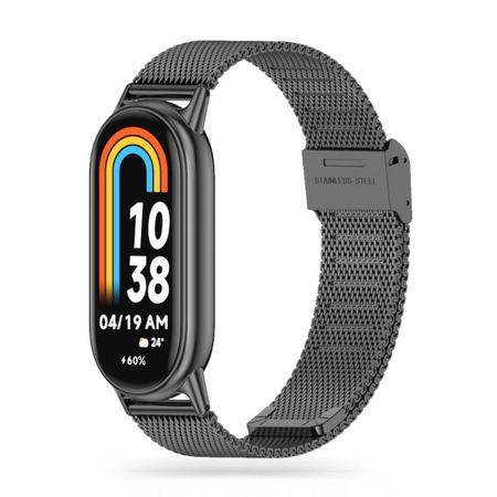 Tech-Protect Milaneseband steel bracelet for Xiaomi Mi Band 8 / 9 Black