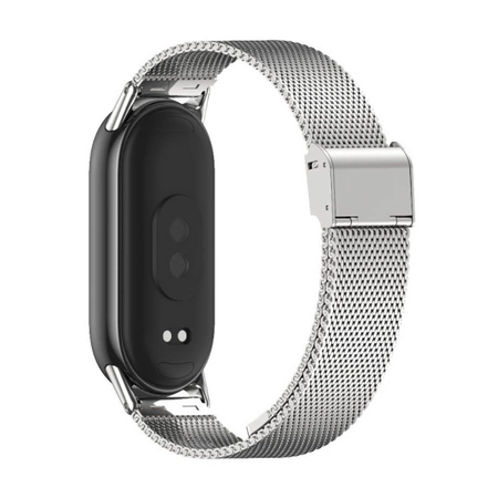 Opaska Stalowa bransoletka Tech-Protect Milaneseband do Xiaomi Mi Band 8 / 9 / 10 Srebrna