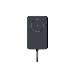 Магнітний портативний зарядний пристрій Xiaomi 33W 10000mAh сірого кольору з індуктивним зарядним пристроєм та кабелем