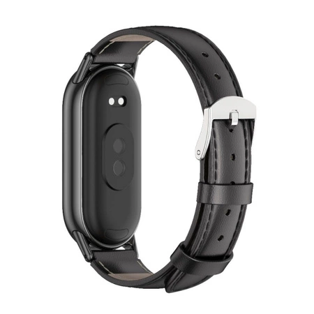 Opaska skórzana Tech-Protect Leatherfit do Xiaomi Mi Band 8 / 9 czarna