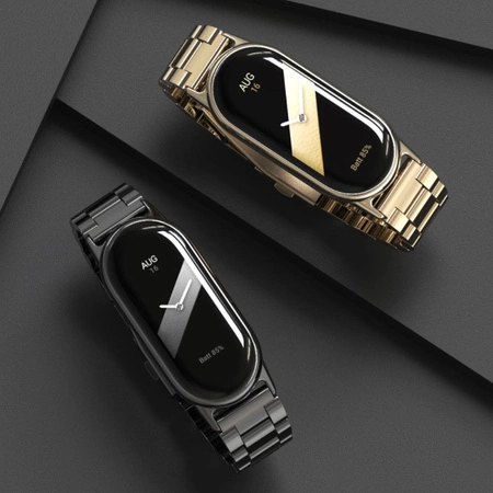 Opaska stalowa Tech-Protect Stainless do Xiaomi Mi Band 8 / 9 / 10 czarna