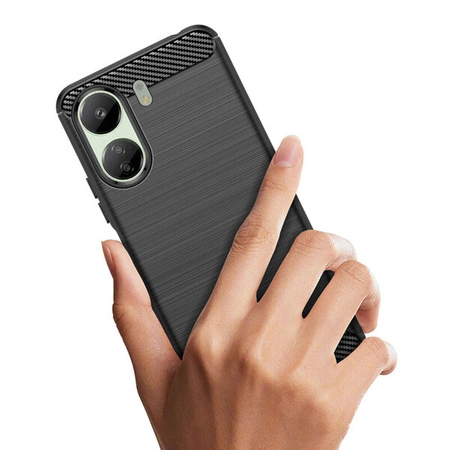 Carbon TPU Protective Case for Xiaomi Redmi 13C / POCO C65 Black