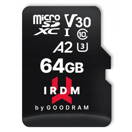 Карта пам&#39;яті IRDM M2AA 64 ГБ Micro SD UHS I класу 10