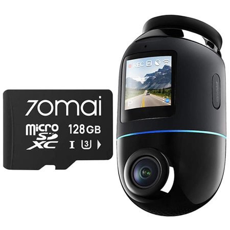 70MAI X800 Dash Cam 4K Omni Black + 70 MAI microSD 128GB