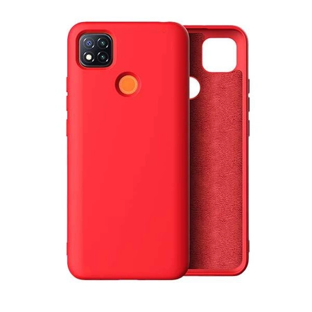 Czerwone Etui Silikonowe Ochronne Xiaomi Redmi 9C NFC 