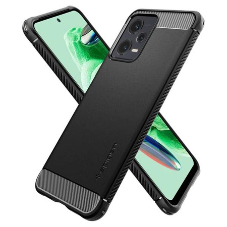 Захисний чохол Spigen Rugged Armor Redmi Note 12 5G / POCO X5 5G Matte Black