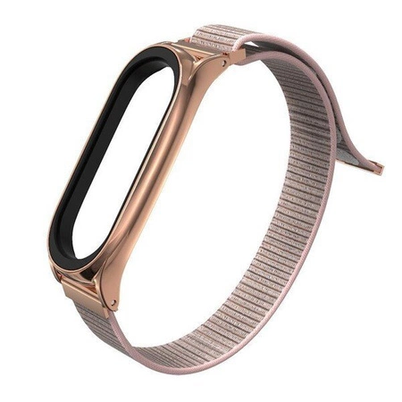 Xiaomi MiJobs Mi Band 5 / Mi Band 6 / 6 NFC Nylon Wristband Rose Gold