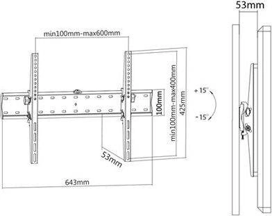 Flat Mount for Xiaomi TV 32 43 50 55 75