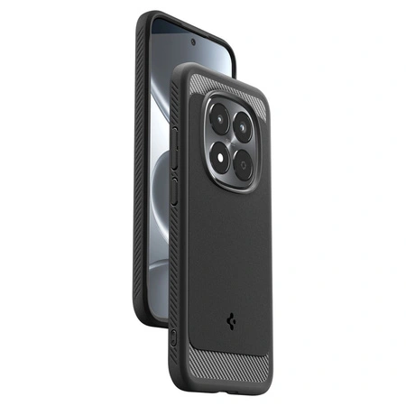 Rugged Armor Spigen Matte Black Redmi Note 15 Pro 5G Protective Case