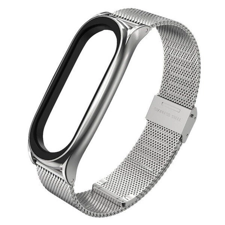 Wristband Steel bracelet Xiaomi MiJobs Mi Band 5 / Mi Band 6 / 6 NFC Silver
