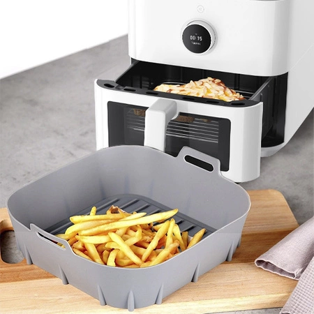 Silicone insert for Air Fryer 22x22x7cm gray