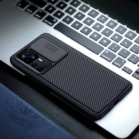 Protective case with camera cover Nillkin Camshield Xiaomi 12T Black