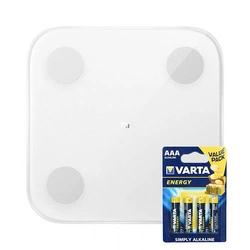 Zestaw Inteligentna Łazienkowa Waga Sportowa Xiaomi Mi Body Composition Scale 2 + Baterie